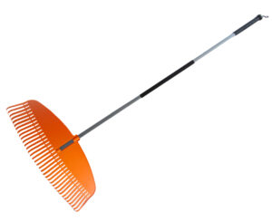 Grėblys vėduoklinis S/K, 76 cm, 35 dantys (plastikinis) su kotu