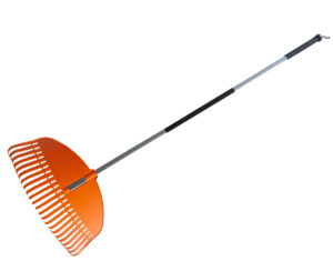 Grėblys vėduoklinis S/K, 48 cm, 23 dantys (plastikinis) su kotu