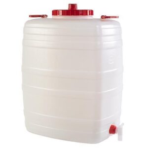 Plastikinė talpa su kraneliu, 100 l,  (53x43x71 cm)