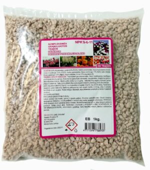 Trąšos gėlėms 1 kg  (maišelyje)