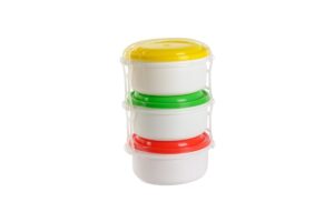 Plastikinių indų rinkinys, 3 x 1 l