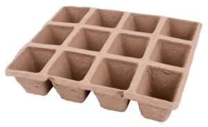 Durpinė daigykla, 5x5,5x4,5 cm, 12 vietų (4 vnt.)