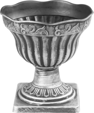 Vazonas su koja ANTIK, sidabro sp., 30x30 cm