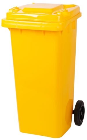 Atliekų konteineris 120l, geltonas